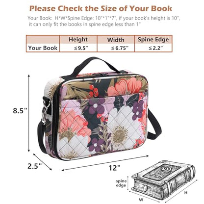 Bible Cover for Women, Large Bible Case with Handles, Bible Bag & Organizer