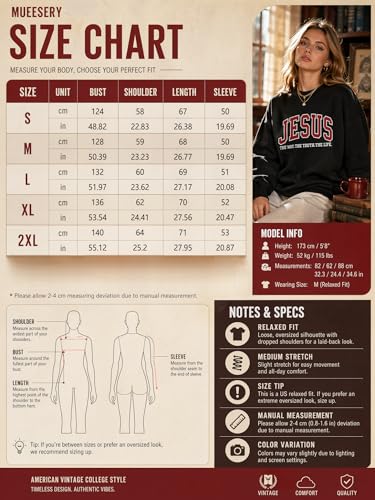 Christian Sweatshirts for Women Jesus Fleece Oversized Pullover Faith God Tops Crewneck Y2K Longsleeve - color: 3-pink, size: Medium