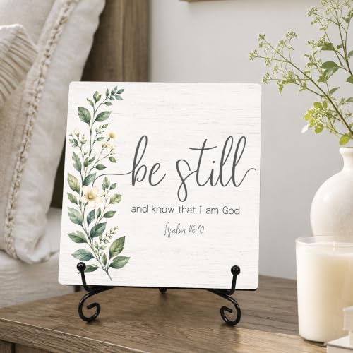Be Still and Know That I Am God Wood Sign 5.1" Christian Decor(036 - color: Be still7
