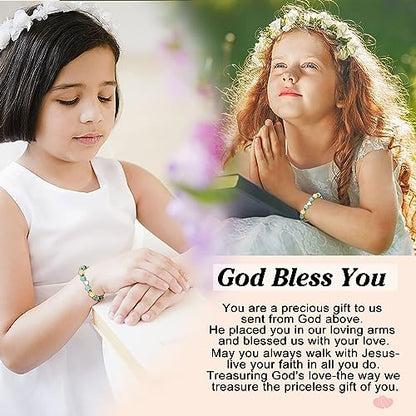 UPROMI To My Daughter/Granddaughter/Niece Bracelet Gifts for Girls - style: Baptism