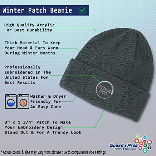 Speedy Pros Patch Beanie Chaplain Pray Christ Jesus Christ Faith Skull Cap Hats for Men & Women Winter Hats One Size - color: Dark Grey Design Only