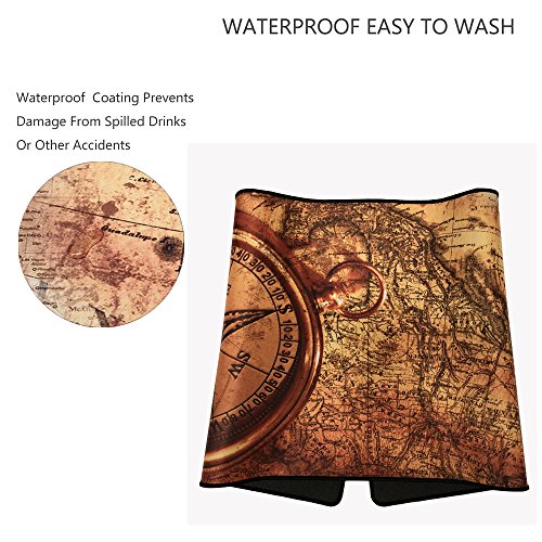 XXL Professional Large Mouse Pad& Computer Game Mouse Mat (35.4x15.7x0.1IN, Compass) - color: Compass, size: 35.4L x 15.7W inches