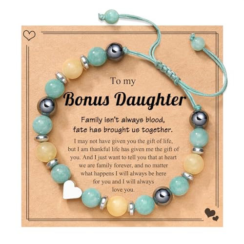 UPROMI To My Daughter/Granddaughter/Niece Bracelet Gifts for Girls - style: Bonus Daughter