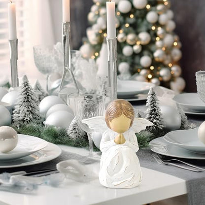 JINGIHE Praying Hands Angel Figurine, Baptism Gifts for Teen Girl