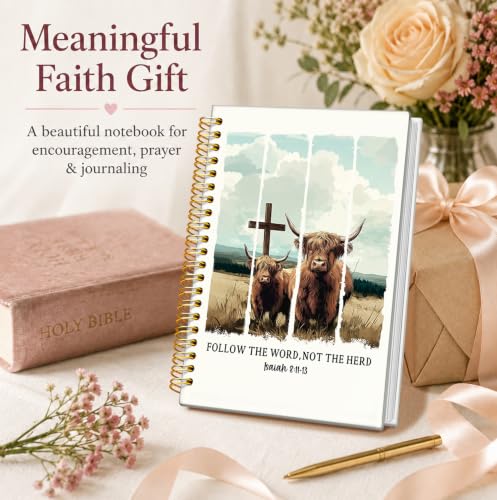 Bible Journal for Women, Christian Gifts for Women - color: Christian Notebook-white