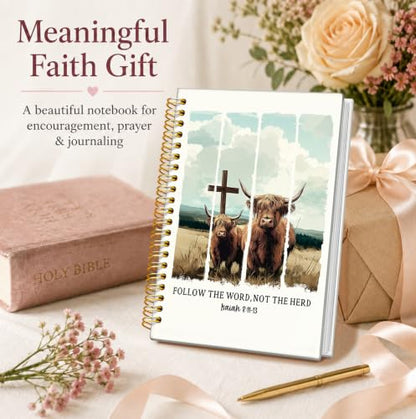 Bible Journal for Women, Christian Gifts for Women - color: Christian Notebook-white