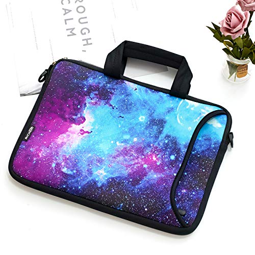 RICHEN 10 inch Messenger Bag Carring Case Sleeve with Handle Accessory Pocket Fits 7 to 10-Inch Laptops/Notebook/ebooks/Kids Tablet/Pad (7-10.2 inch, Galaxy) - color: Galaxy, size: 7-10.2 inch