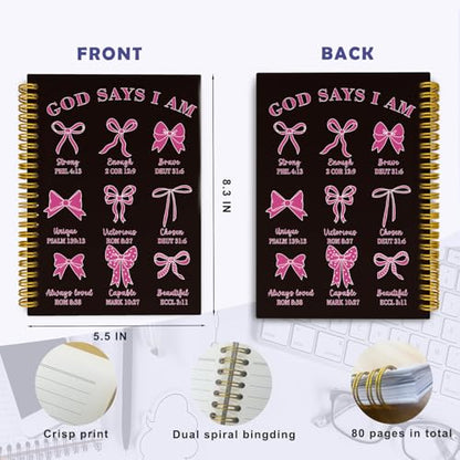 THDSE Black Pink Bible Journal for Women, Prayer Journal for Teen Girls - color: BlackPink