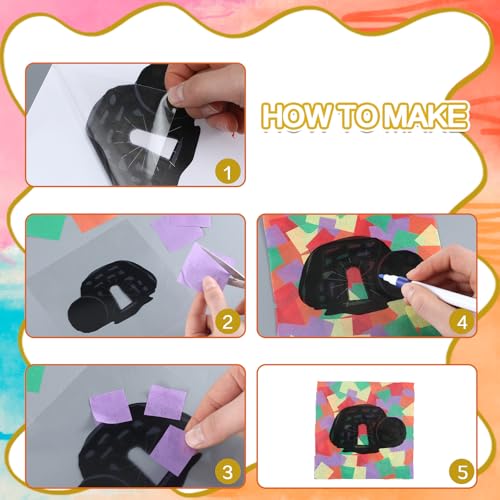 24 Sets Christian Suncatcher Craft Kits Empty Tomb Cross Silhouette