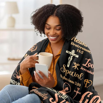 African American Christian Gifts for Women, Black Women Religious Gifts - color: African American Christian Gifts, size: 60"x50"