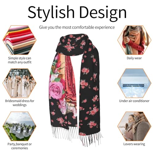 Prayer Shawls and Wraps for Women, Jesus Christian Gifts Bible Scarf Super Soft Fashion Shawl With Tassel - color: Color6