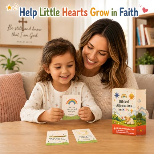 Prayer Cards for Kids, Biblical Affirmation Cards for Kids