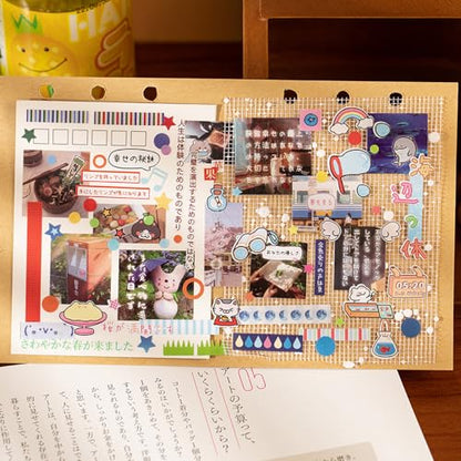 PRSTINCOL Japanese Style Sticker Book, 30 Pages of Street Scene Graffiti Adhesive Stickers for Scrapbooking Journal and Diaries, 7.7 x 4.9 Inch - color: Japanese Style