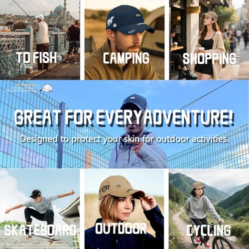 Baseball Cap for Women Men - Adjustable Size Hat - color: Khaki