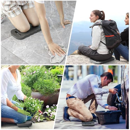 Altdorff Thick Kneeling Pad 2 Pack, Waterproof,Comfortable Garden Kneeling Pads Stain Resistant, Multi-Functional Kneeler Pad for Gardening, Baby Bath, Yoga, Praying and Exercise (Deep Grey) - color: Gray