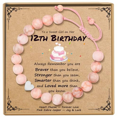 Sereney Birthday Gifts for Girls, 1-16 Year Old Girl Birthday Bracelet Gift - style: 12th Bday