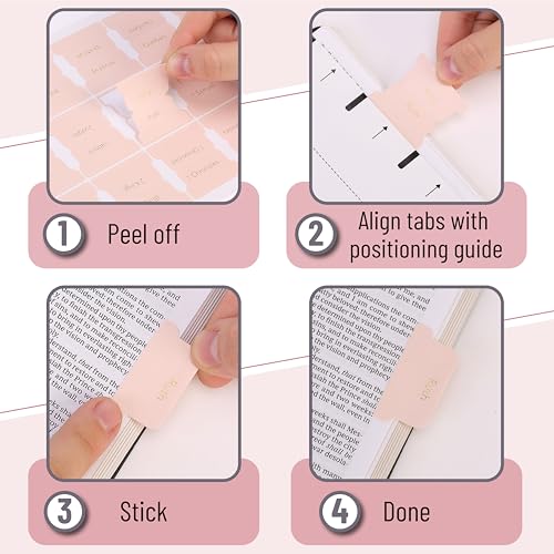 Mr. Pen- Laminated Bible Tabs, 75 pcs, Easy-to-Read & Apply - color: Metallic Gold Lettering