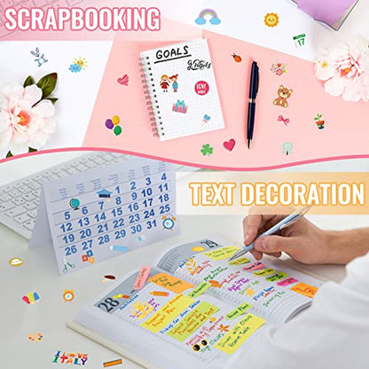 Chinco 24 Sheets 1100+ Monthly Holiday Calendar Planner Stickers