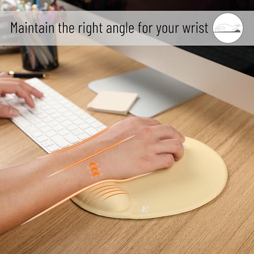 Mr. Pen- Ergonomic Mouse Pad with Wrist Rest - color: Yellow