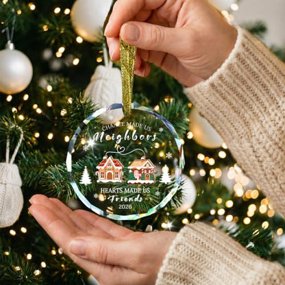 Neighbor Gifts, Glass Neighbor Christmas Ornament 2026 - style: Neibor