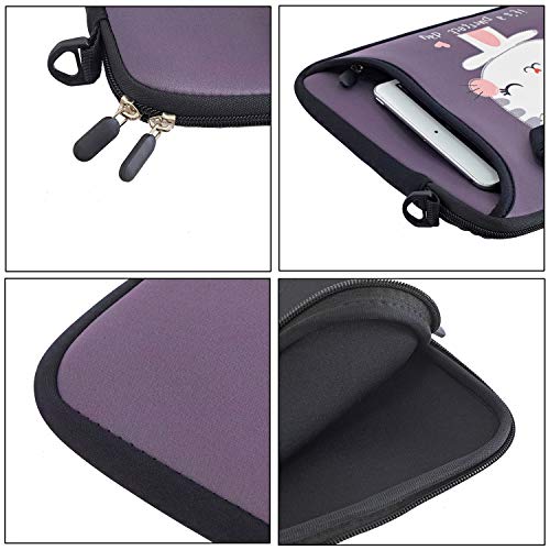 RICHEN 10 inch Messenger Bag Carrying Case Sleeve with Handle Accessory Pocket Fits 7 to 10-Inch Laptops/Notebook/ebooks/Kids Tablet/Pad (7-10.2 inch, Cute Cat) - color: Cute Cat, size: 7-10.2 inch