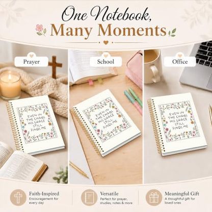 Bible Journal for Women，Christian Gifts for Women - color: Crossed Bible