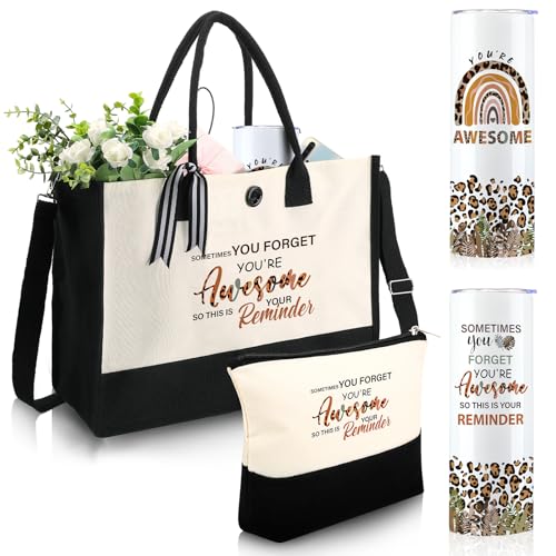 Silkfly 3 Pcs Grandma Tumbler Tote Bag Set, You're Awesome - style: You're Awesome