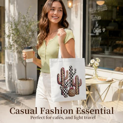 Western Cowgirl Canvas Tote Bag Cowgirl Gifts - color: Western Cowboy Theme 12