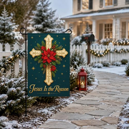 Louise Maelys Christmas Nativity Religious Garden Yard Flag 12x18 Inch - color: Multi-4