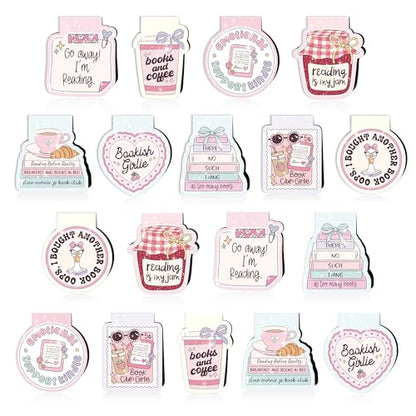 Magnetic Bookmarks for Book Lovers, Cute Book Marks, Bookmark Clips - color: Pink, Book Lovers
