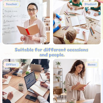 Handepo 100 Pack A5 Composition Notebooks Bulk 5"x8" Notebooks, Colourful - color: Classic, size: A5