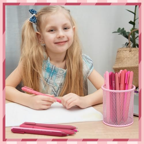 Cholemy 50 Pcs Bible Verse Pens Bulk Christian Pens Black Ink, Pink - color: Pink