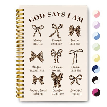 THDSE Leopard Notebook Journal, Christian Bible Notebook for Women - color: leopard