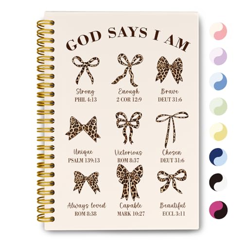 THDSE Leopard Notebook Journal, Christian Bible Notebook for Women - color: leopard