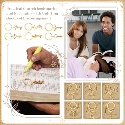 Tondiamo Christian Keychain Bible Verse Card - color: Gold