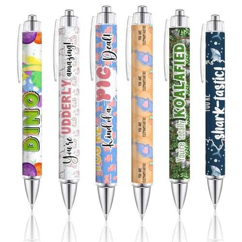 6PCS Animal Pun Ballpoint Pens - Cute and Fun Pens with Smooth Writing Quick-Dry Ink, Inspirational School Supplies and Office Decor, Gift for Students, Teachers and Colleague - style: Animal