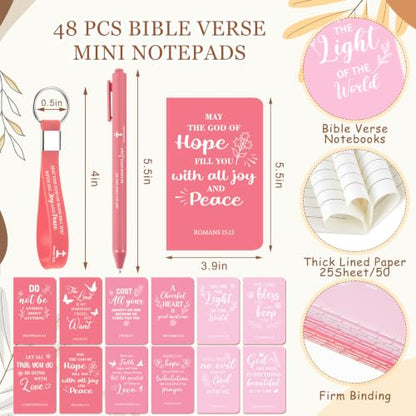 Hollowfly 24 Set/96 Pcs Christian Church Religious Gifts(Gradient Pink) - color: Gradient Pink