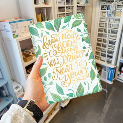 Green Christian Notebook Bible Verse Lined Journal Notebook for Women Men - color: Multi 1299