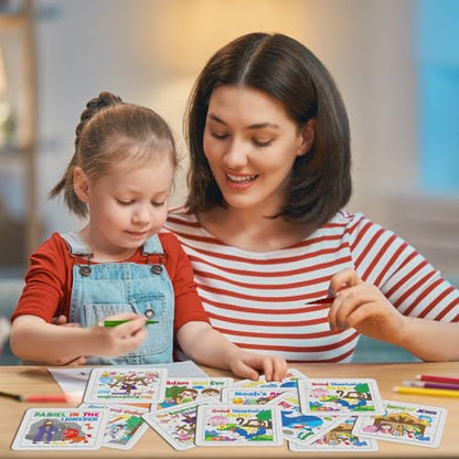 Cinrobiye 24 PCS Bible Story Jigsaw Puzzle Craft Kit, Christian Bible Activity Puzzles for Sunday School, Church Activities, Bible Study, Religious Education and Group Activities - color: Religious