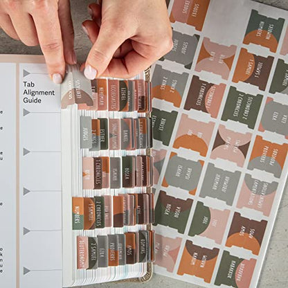 DiverseBee Laminated Bible Tabs for Women and Men (Sunset) - color: Sunset