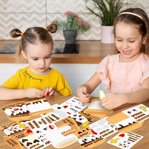 ANGOLIO Marshmallow Religious Crafts for Kids - 123Pcs Christian Smores Kit - style: Marshmallow, Smores