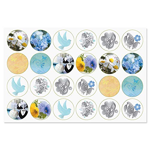 Current Greeting Cards with Matching Envelope Seals - color: Deluxe