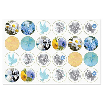 Current Greeting Cards with Matching Envelope Seals - color: Deluxe