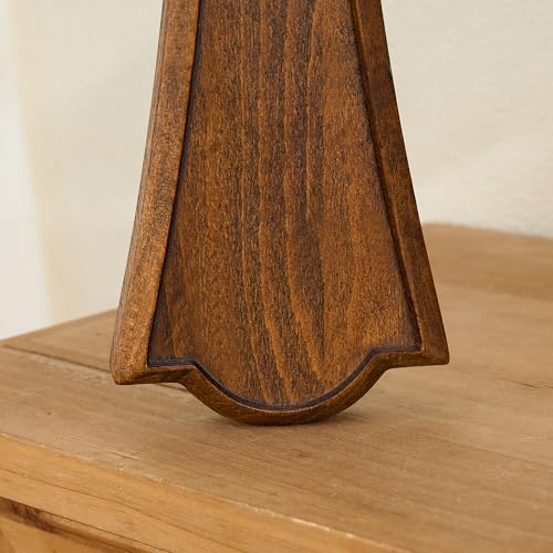 BGCarvedGrace Wooden Wall Cross with Heart Center - size: 20"L x 13"W
