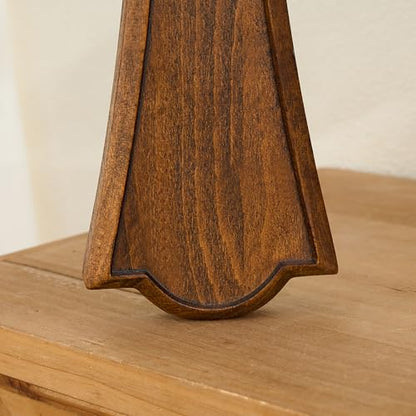 BGCarvedGrace Wooden Wall Cross with Heart Center - size: 10"L x 6"W