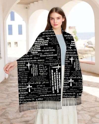Bozidol Prayer Shawls and Wraps for Women - color: Black 02