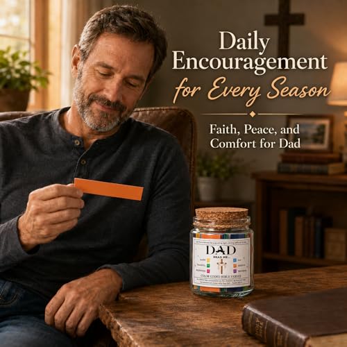 Solmay Bible Verse Jar for Dad, 92 Scripture Prayer Cards - color: Bible Verses Jar For Dad
