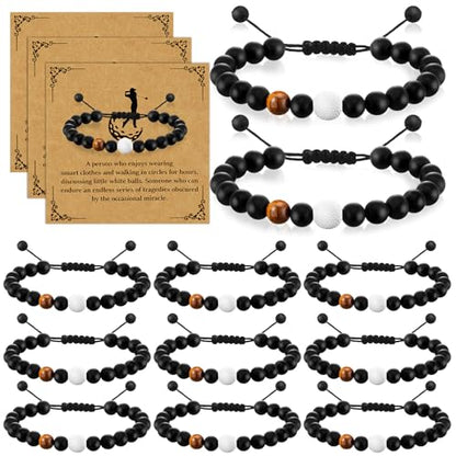 12 Set Sport Adjustable Bracelets Gift - color: Black, size: Golf