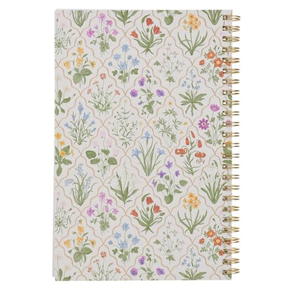 Christian Art Gifts Spiral Notebook: My Grace is Sufficient - 2 Cor. 12:9, Gifts for Women, Prayer Journal, Christian Journals for Women, 128 Lined Pages w/Scripture, Soft Cover, Floral (8.5" x 5.9")