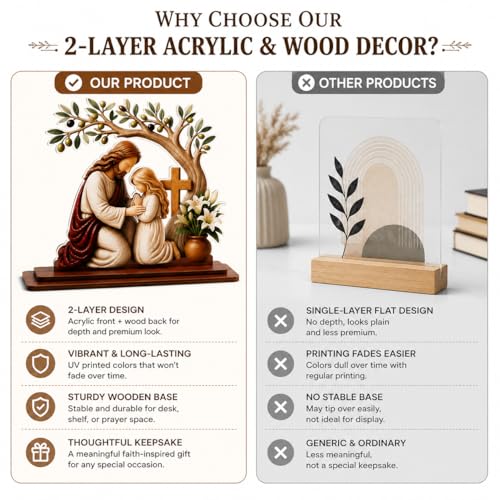 Child of God Wooden Acrylic Plaque, Christian Gifts for Girls & Daughter - color: KAT - Kien - Child of God - Girls